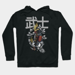 oni mask samurai illustration- Hoodie